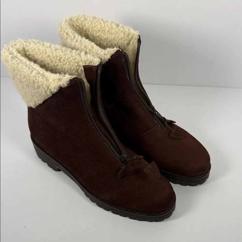 Cole Haan Brown Shearling-Lined Winter Boots